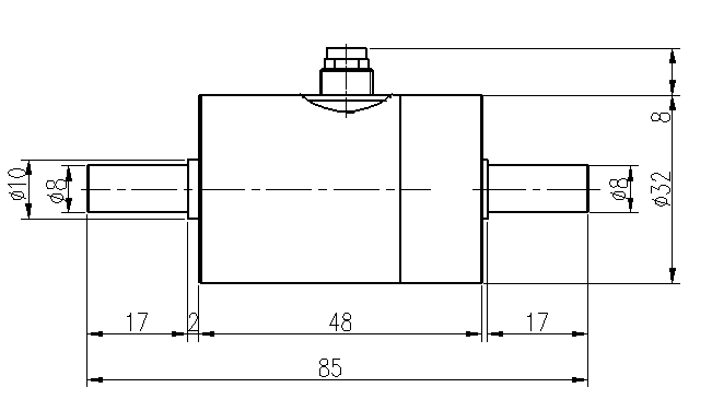 HDN-12扭矩传感器尺寸图